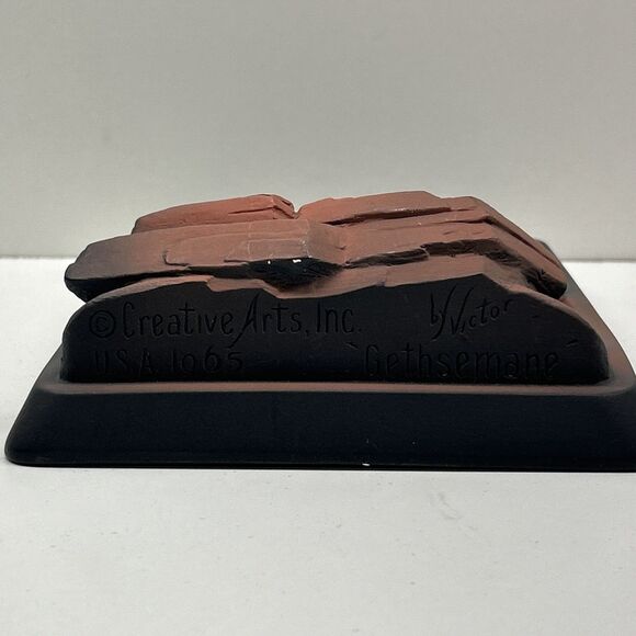 VGC 1965 - Chalkware "Victor Gethsemane" Creative Arts 3D wall Plaque Of Jesus - Picture 4 of 7